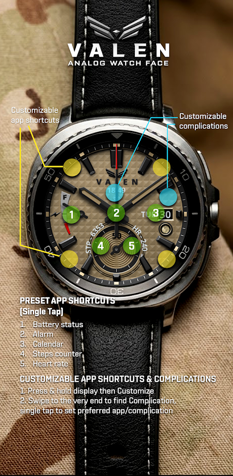 BLZ VALEN – Analog Watch Face screenshot