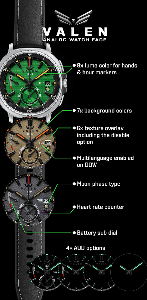 BLZ VALEN – Analog Watch Face screenshot