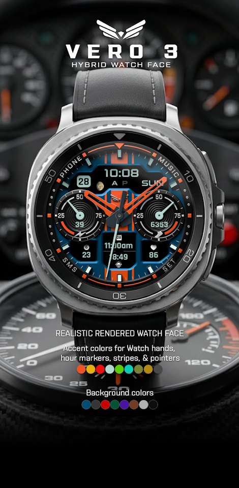 BLZ VERO 3 – Hybrid Watch Face screenshot