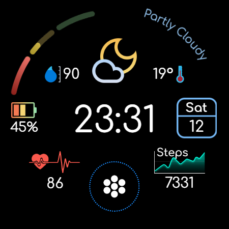 Digital Watchface D14 screenshot