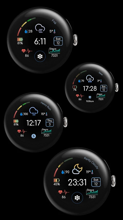 Digital Watchface D14 screenshot