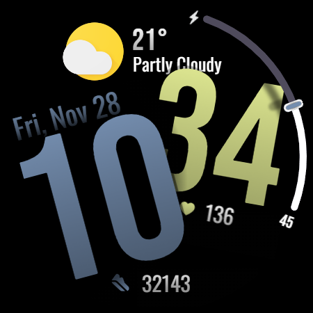 Digital Watchface D24 screenshot