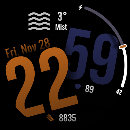 Digital Watchface D24 screenshot