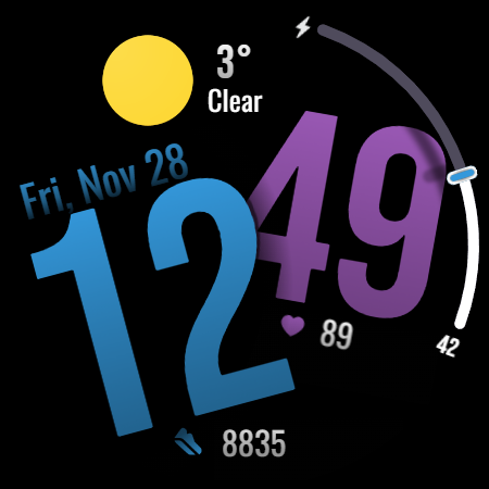 Digital Watchface D24 screenshot