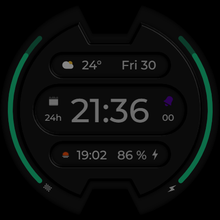 DADAM56: Digital Watch Face screenshot
