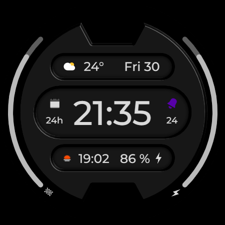 DADAM56: Digital Watch Face screenshot