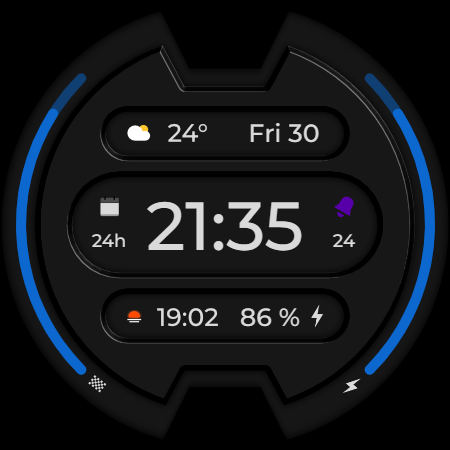 DADAM56: Digital Watch Face screenshot