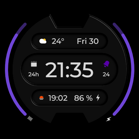 DADAM56: Digital Watch Face screenshot