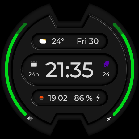 DADAM56: Digital Watch Face screenshot