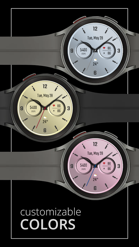 DADAM58W: Analog Watch Face screenshot
