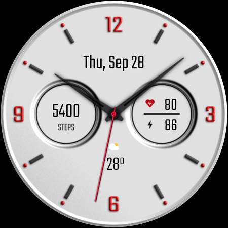 DADAM58W: Analog Watch Face screenshot