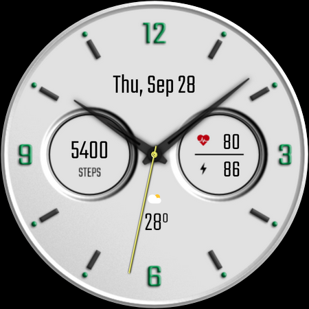 DADAM58W: Analog Watch Face screenshot