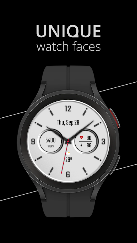 DADAM58W: Analog Watch Face screenshot