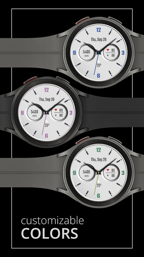 DADAM58W: Analog Watch Face screenshot
