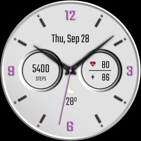 DADAM58W: Analog Watch Face screenshot