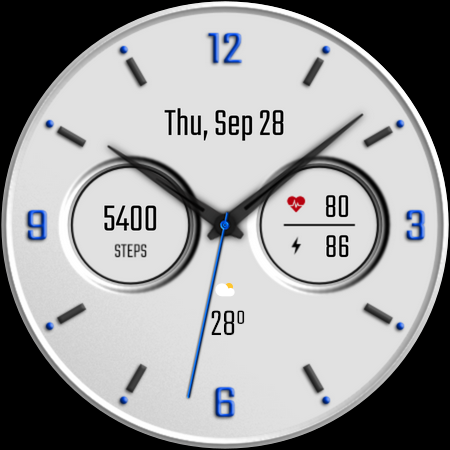 DADAM58W: Analog Watch Face screenshot