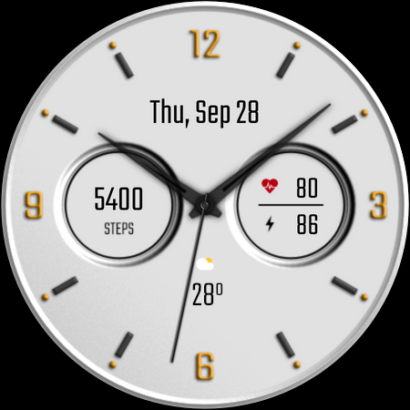DADAM58W: Analog Watch Face screenshot