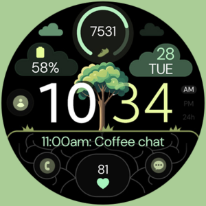 Digital Tree v3 Watch Face