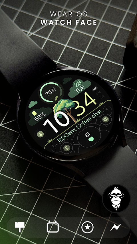 Digital Tree v3 Watch Face screenshot