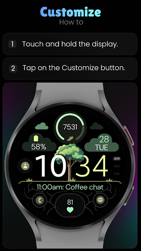 Digital Tree v3 Watch Face screenshot
