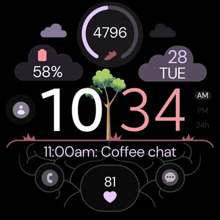 Digital Tree v3 Watch Face screenshot