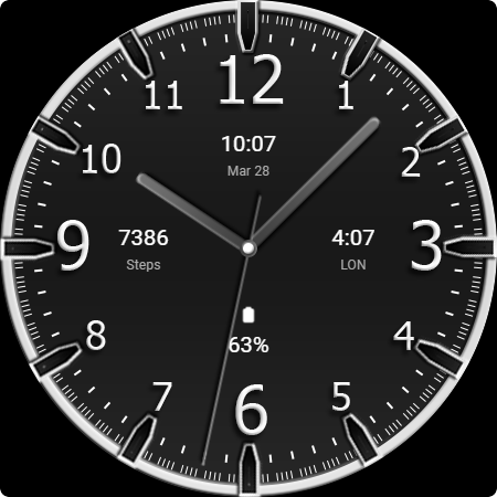 Key WF74 Analogue Watch Face screenshot