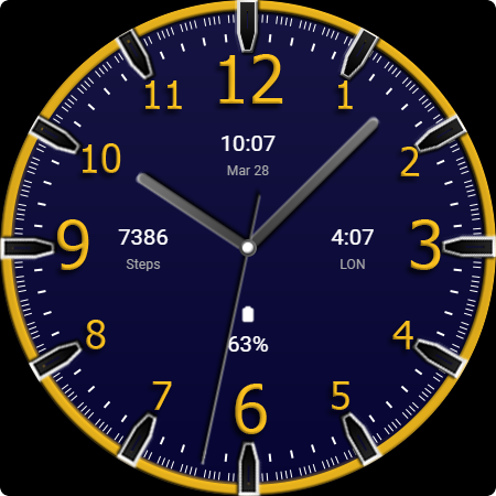 Key WF74 Analogue Watch Face screenshot
