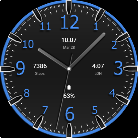 Key WF74 Analogue Watch Face screenshot