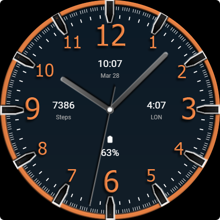 Key WF74 Analogue Watch Face screenshot