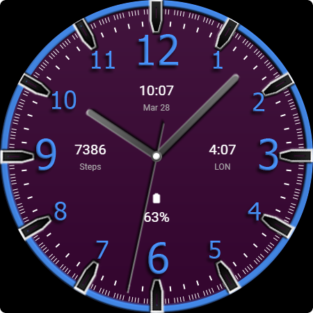 Key WF74 Analogue Watch Face screenshot