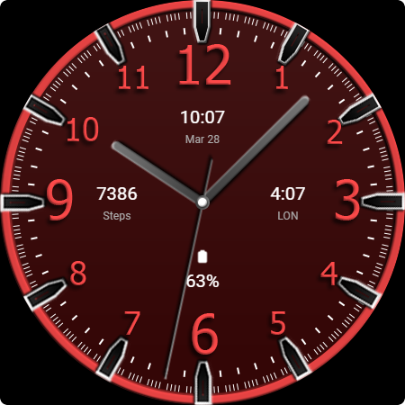 Key WF74 Analogue Watch Face screenshot