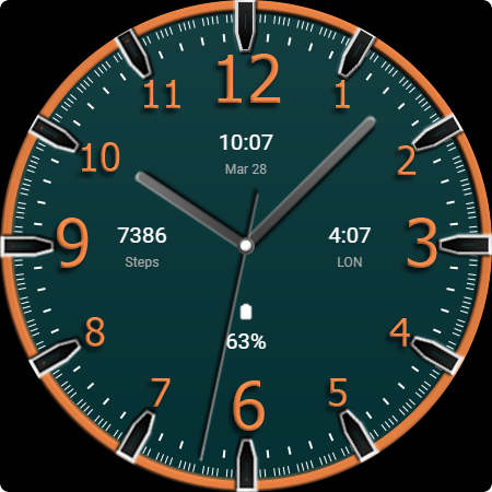 Key WF74 Analogue Watch Face screenshot