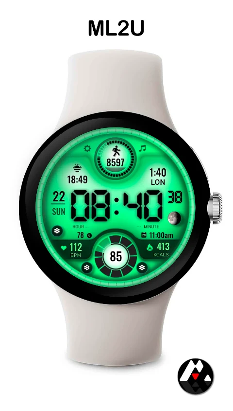 ML2U 166 Watch Face screenshot