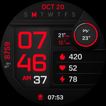 PIXEL INSTINCT 3 Watch Face screenshot
