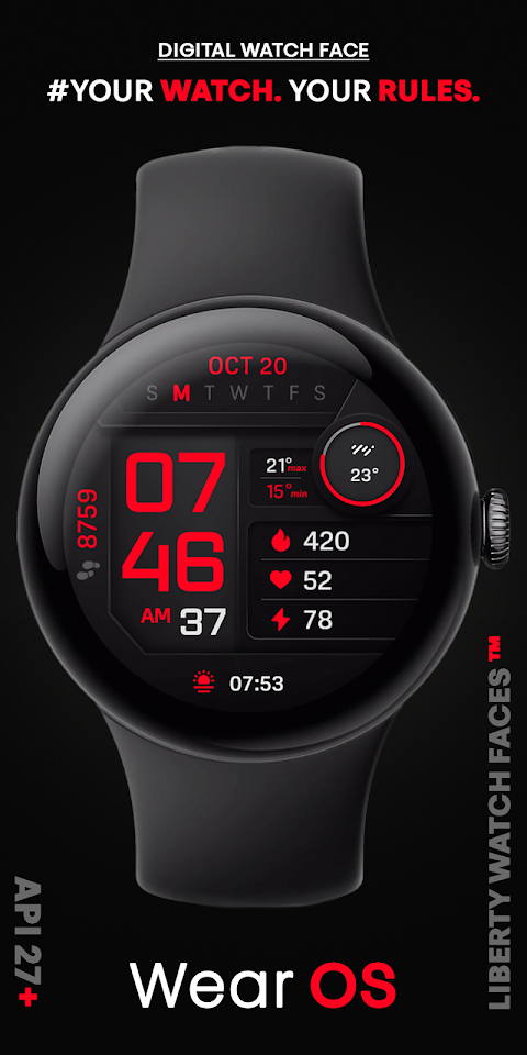 PIXEL INSTINCT 3 Watch Face screenshot