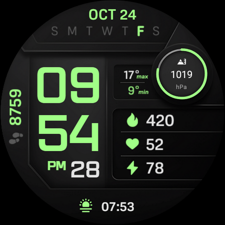 PIXEL INSTINCT 3 Watch Face screenshot