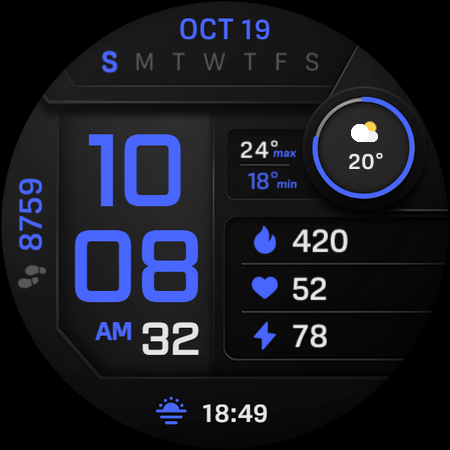 PIXEL INSTINCT 3 Watch Face screenshot