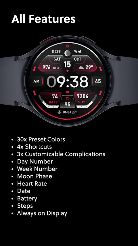 Polaris: Digital Watch Face screenshot