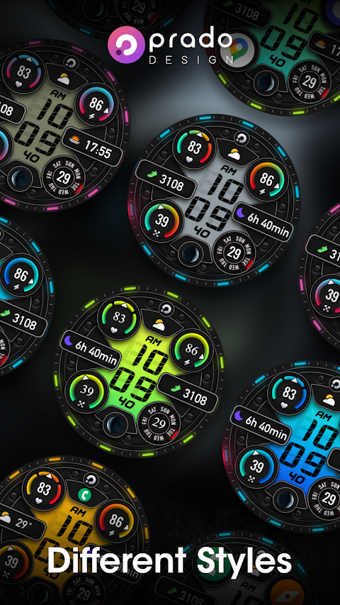 PRADO 74 Digital Watch Face screenshot
