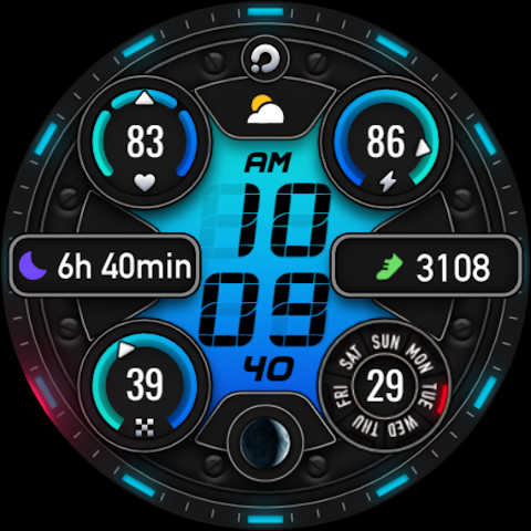 PRADO 74 Digital Watch Face screenshot
