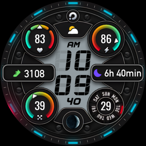 PRADO 74 Digital Watch Face screenshot