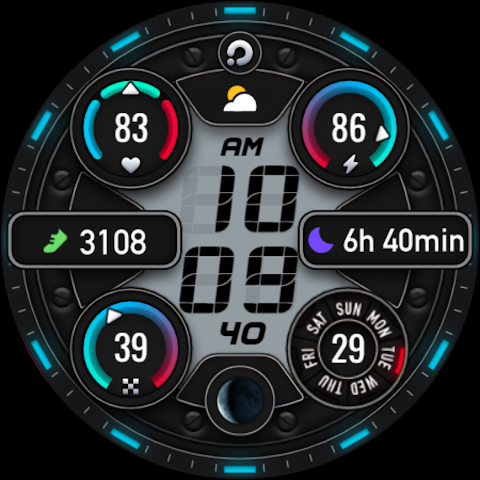 PRADO 74 Digital Watch Face screenshot