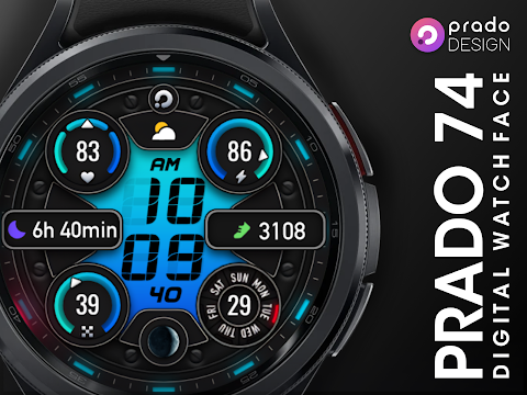 PRADO 74 Digital Watch Face screenshot