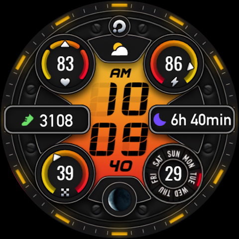 PRADO 74 Digital Watch Face screenshot