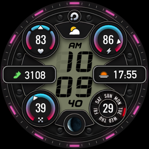 PRADO 74 Digital Watch Face screenshot