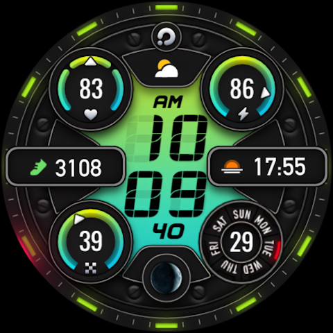 PRADO 74 Digital Watch Face screenshot