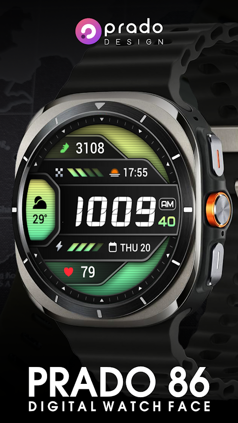 PRADO 86 Digital Watch Face screenshot