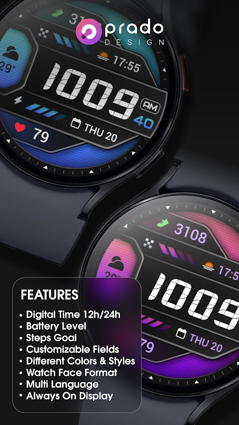 PRADO 86 Digital Watch Face screenshot