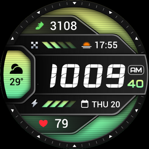 PRADO 86 Digital Watch Face screenshot