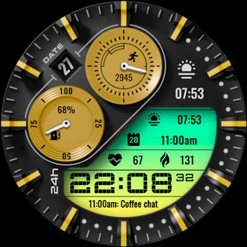 PT20 Hybrid Watch Face screenshot